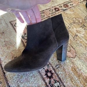 N.D.C Made by Hand Distressed Suede Booties, Like New
